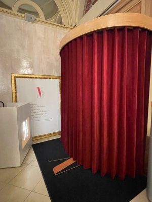 Paire de rideaux doublés en velours